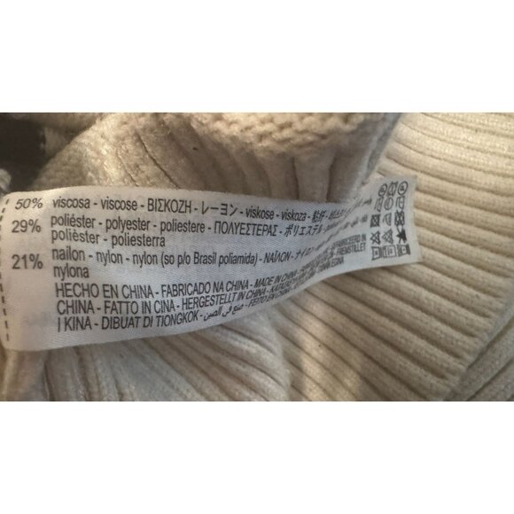 2/$30 ZARA Striped Small Knit Sweater Navy & Cream - Picture 12 of 13